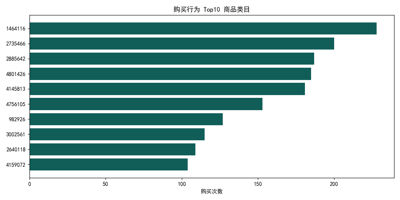 Top10购买类目